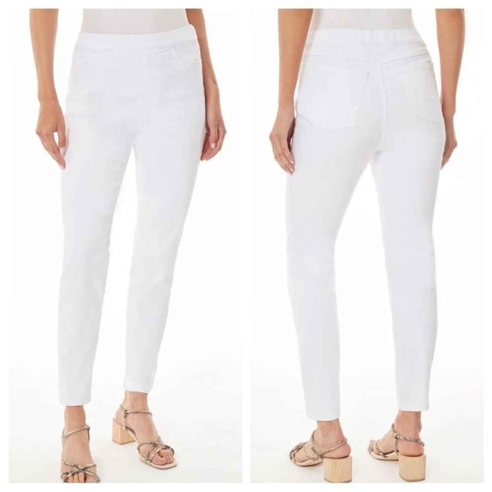Ming Wang White Skinny Jeans Sleek Fit